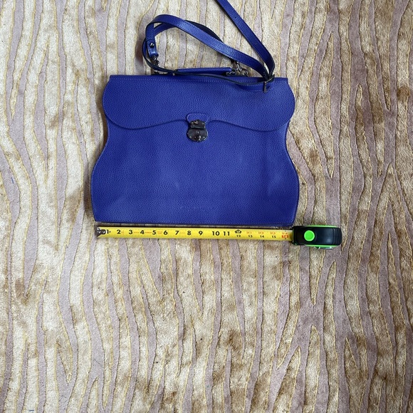 Hester Van Purple Eeghen Leather Briefcase GREAT condition - Picture 4 of 4